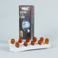 DELCO U.S.A W5W T10 AMBER TURUNCU DİPSİZ AMPUL 12 VOLT 10 ADET