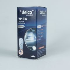 DELCO U.S.A W16W DİPSİZ T15 HALOGEN AMPUL 12 VOLT 10 ADET