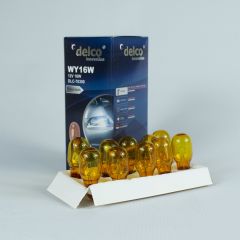 DELCO U.S.A WY16W DİPSİZ T15 NATUREL AMBER 12 VOLT 10 ADET
