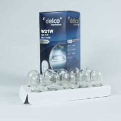 DELCO U.S.A W21W TEK DUY T20 HALOGEN AMPUL 12 VOLT 10 ADET