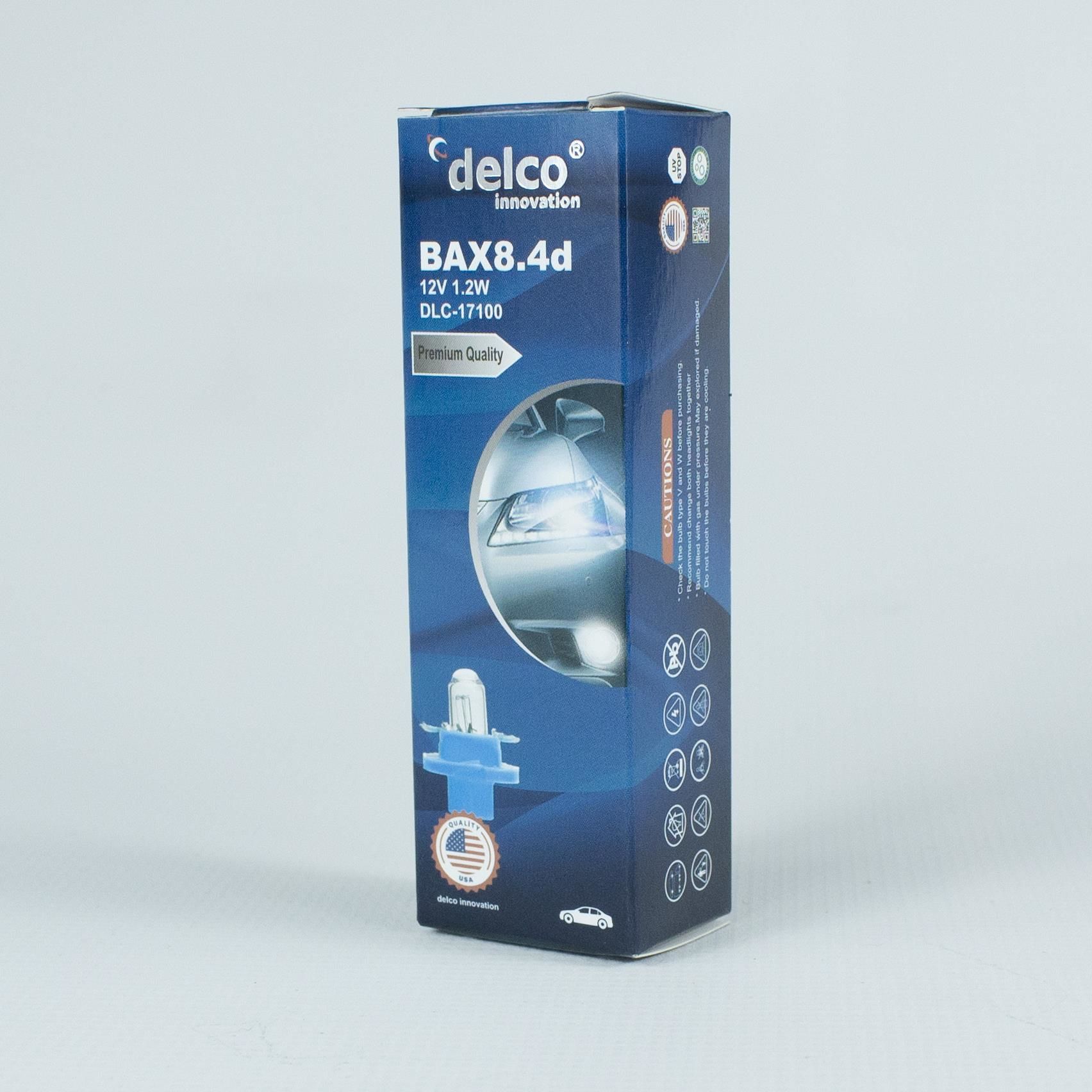 DELCO U.S.A BAX8.4D 1.2W DUYLU GÖSTERGE AMPULÜ 12 VOLT 10 ADET