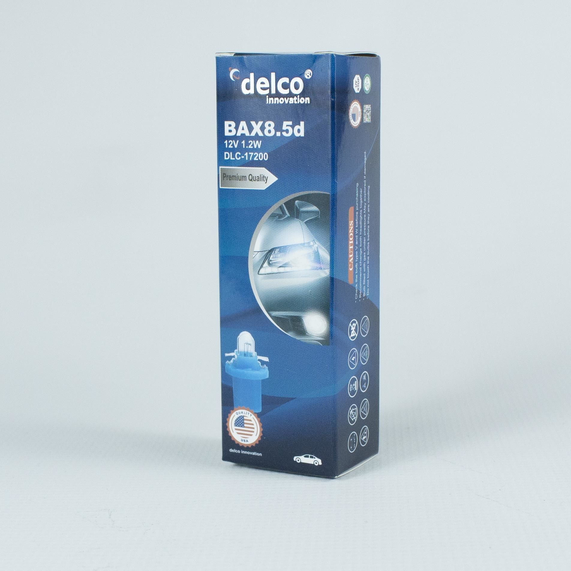 DELCO U.S.A BAX8.5D 1.2W DUYLU GÖSTERGE AMPULÜ 12 VOLT 10 ADET