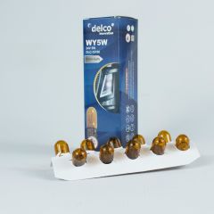 DELCO U.S.A WY5W T10 DİPSİZ AMPUL NATUREL AMBER 24 VOLT 10 ADET