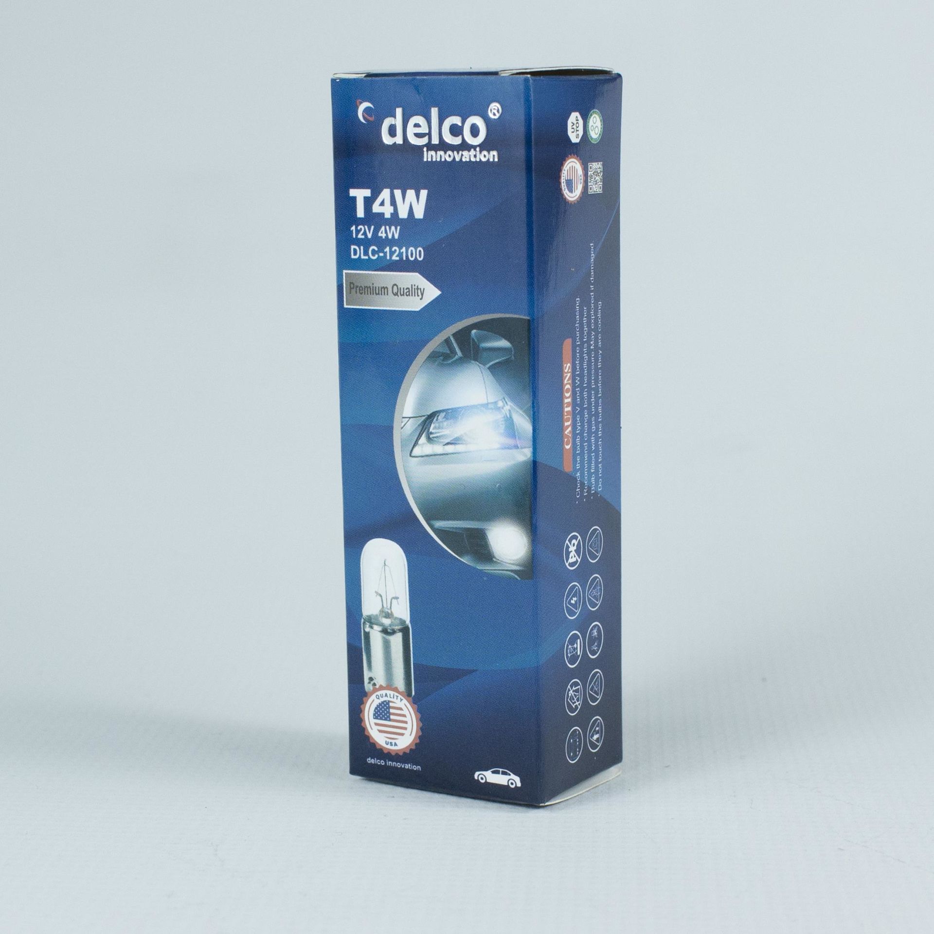 DELCO U.S.A T4W 53 AMPUL 12 VOLT 4W HALOGEN 10 ADET