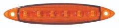 WOLFRAM 39040 24V YAN POZİSYON LAMBA 6 LED 3W AMBER E9-R10 BELGELİ - 10 Adet