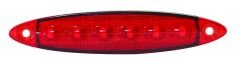 WOLFRAM 39042 24V YAN POZİSYON LAMBA 6 LED 3W KIRMIZI E9-R10 BELGELİ - 10 Adet