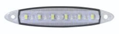 WOLFRAM 39031 12V YAN POZİSYON LAMBA 6 LED 3W BEYAZ E9-R10 BELGELİ - 10 Adet