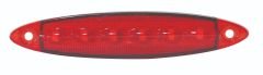 WOLFRAM 39032 12V YAN POZİSYON LAMBA 6 LED 3W KIRMIZI E9-R10 BELGELİ - 10 Adet