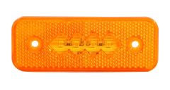 WOLFRAM 39020 24V SIDE MARKER YAN POZİSYON LAMBASI 2W AMBER E9-R10 BELGELİ - 10 Adet